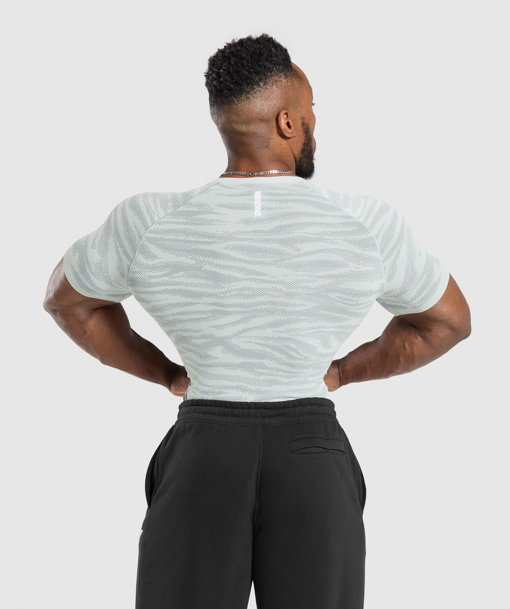 Geo Animal Seamless T-Shirt - Cool Blue/Cargo Blue