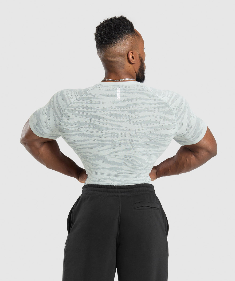 Geo Animal Seamless T-Shirt - Cool Blue/Cargo Blue