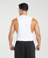React Drop Arm Tank - White