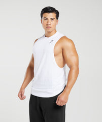 React Drop Arm Tank - White