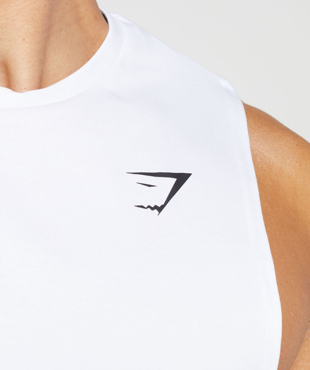 React Drop Arm Tank - White