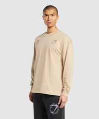 Strength and Conditioning Long Sleeve T-Shirt - Vanilla Beige