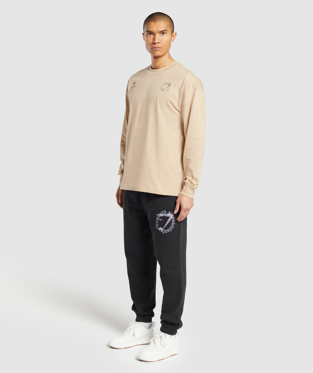Strength and Conditioning Long Sleeve T-Shirt - Vanilla Beige