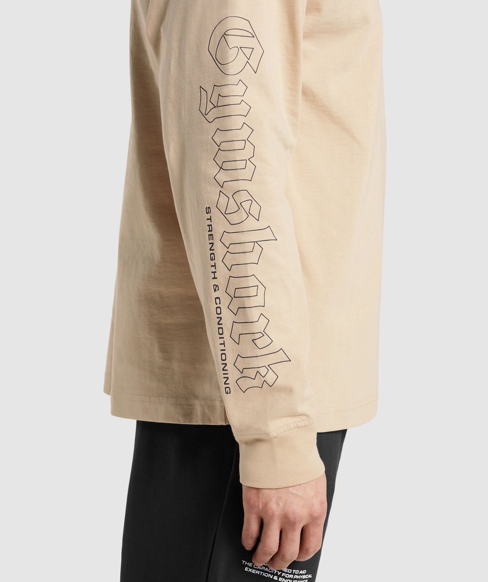 Strength and Conditioning Long Sleeve T-Shirt - Vanilla Beige