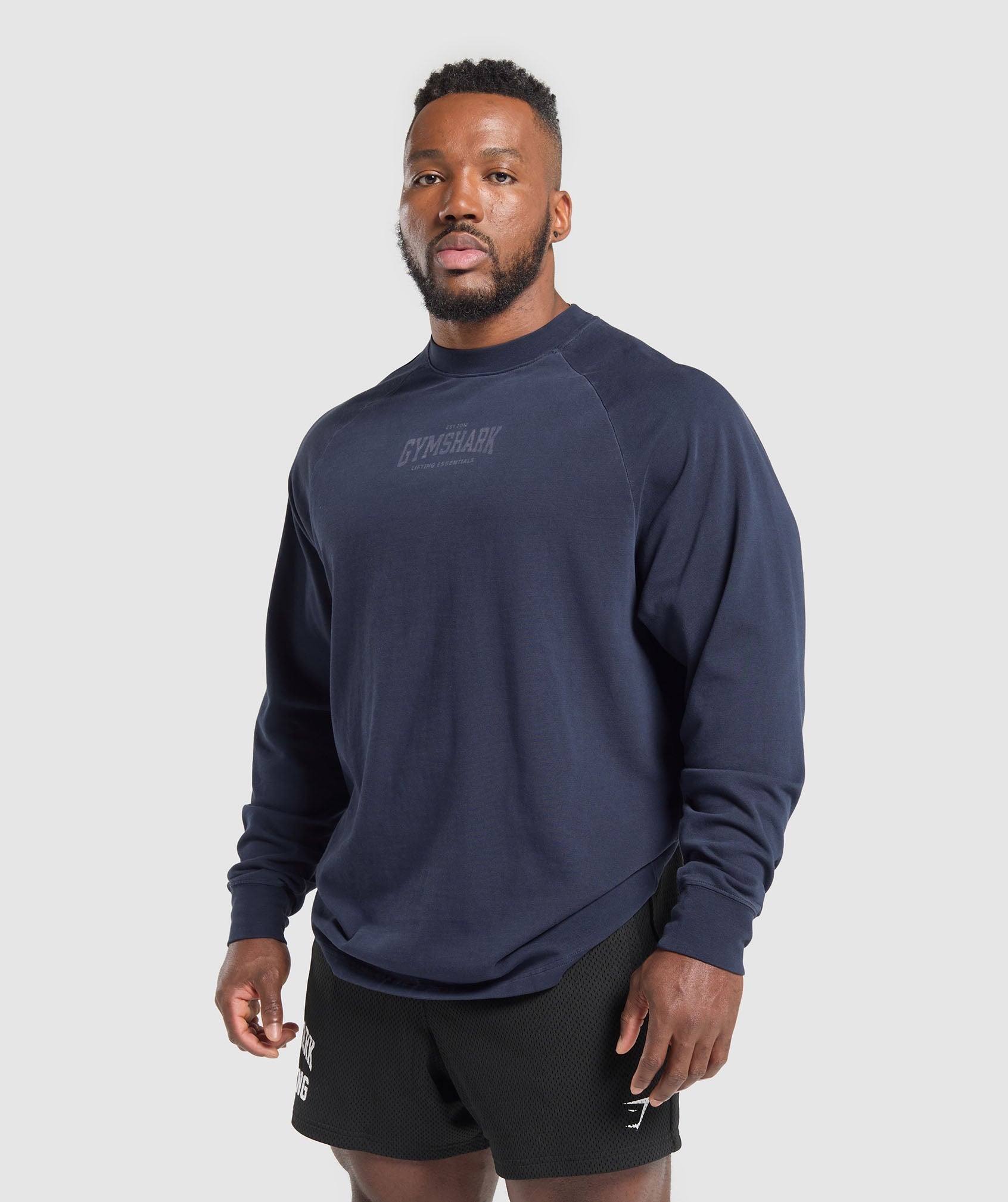 Heavyweight Long Sleeve T-Shirt  - Heavy Blue/Wash