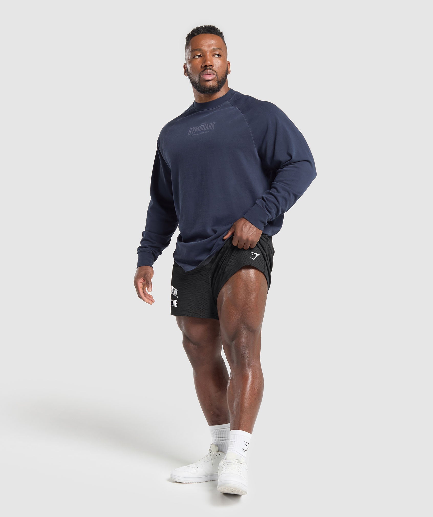 Heavyweight Long Sleeve T-Shirt  - Heavy Blue/Wash