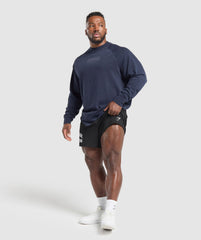 Heavyweight Long Sleeve T-Shirt  - Heavy Blue/Wash