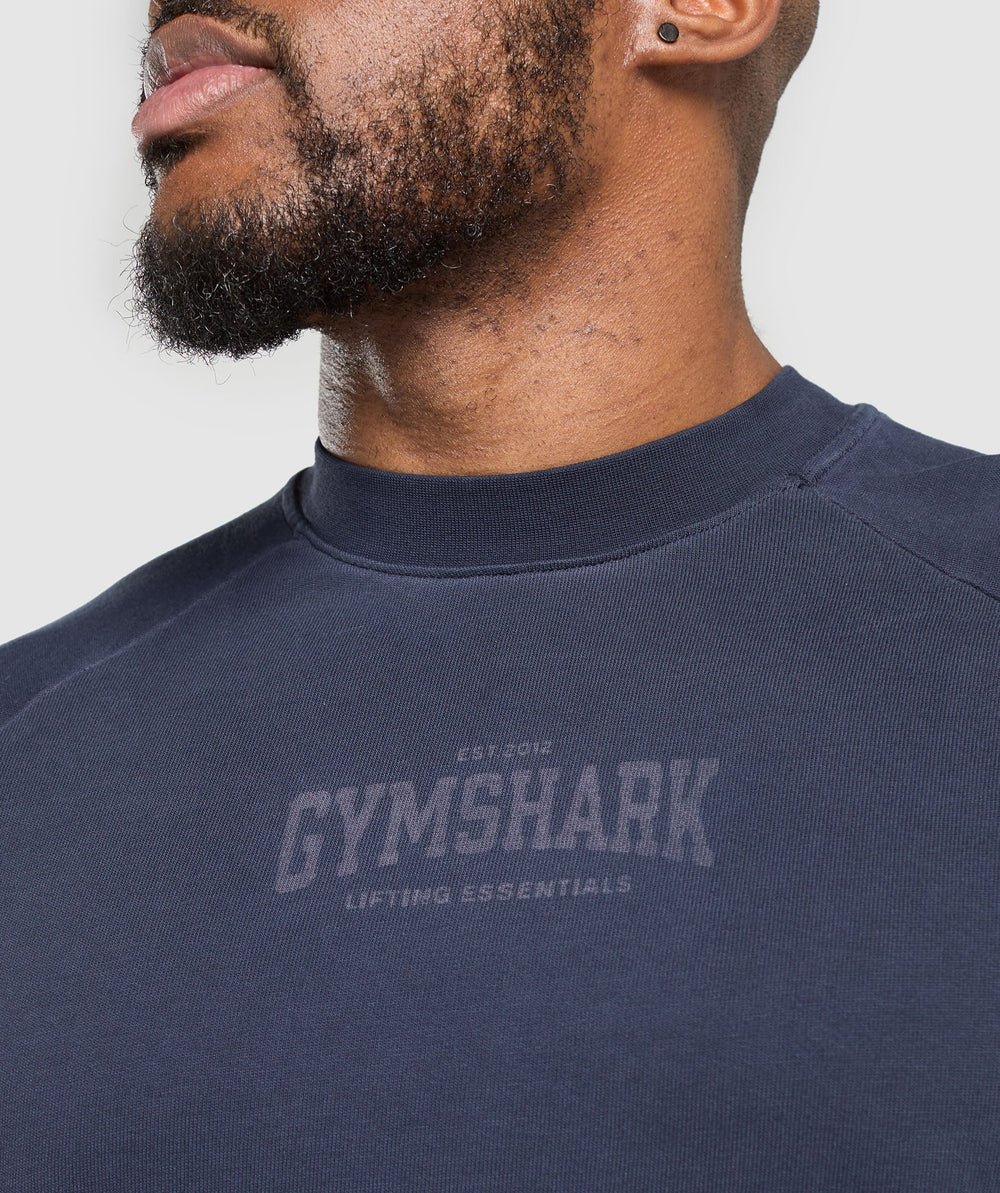 Heavyweight Long Sleeve T-Shirt  - Heavy Blue/Wash