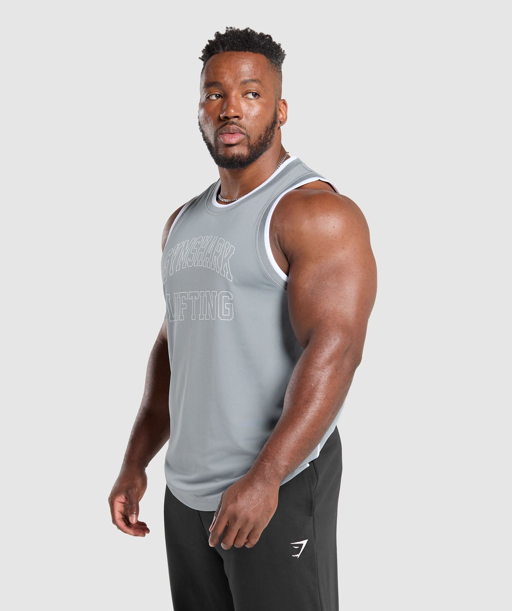 Mesh Tank - Denim Grey