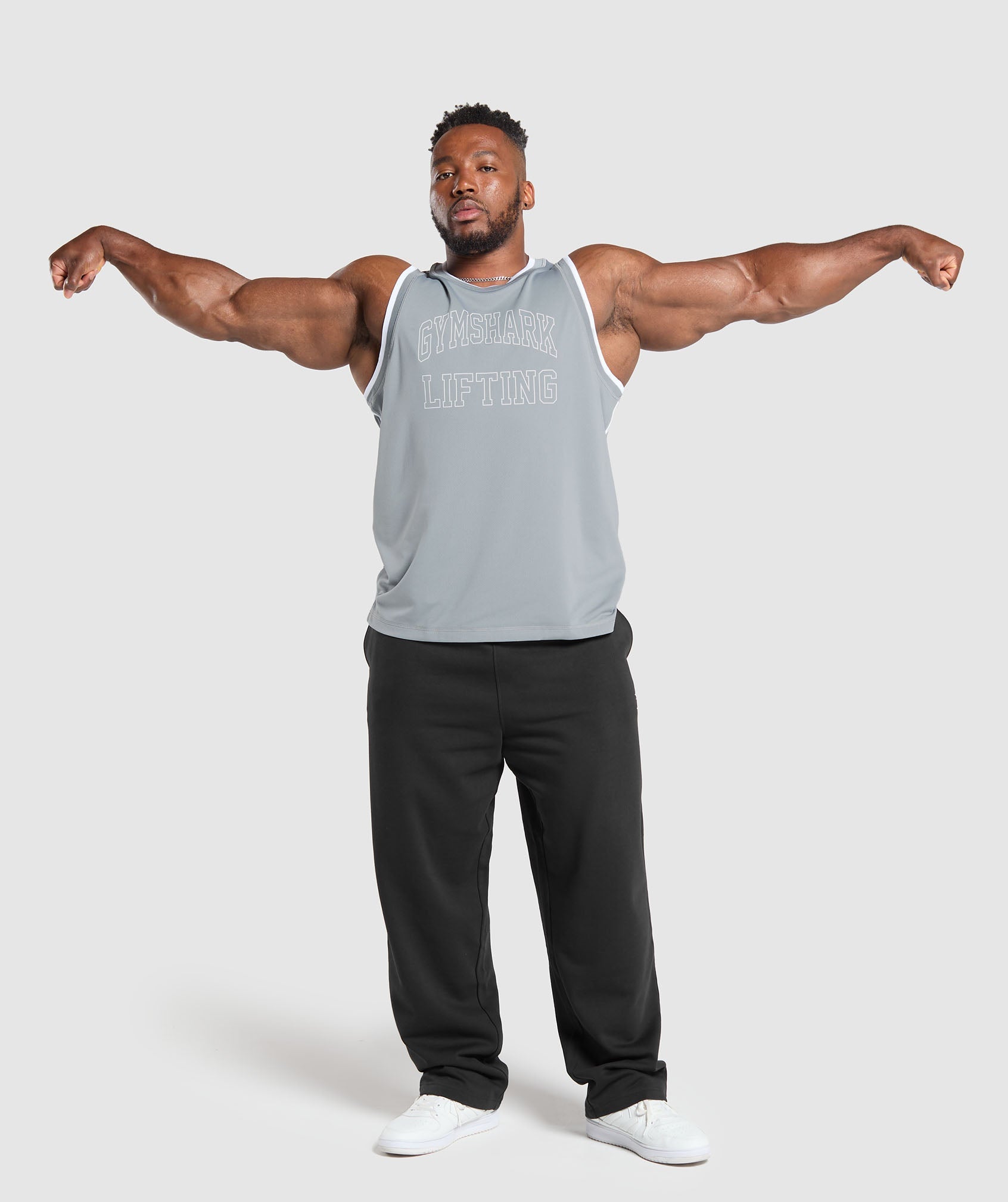 Mesh Tank - Denim Grey