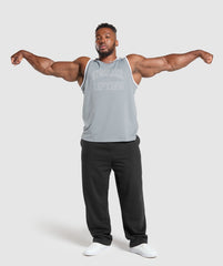 Mesh Tank - Denim Grey
