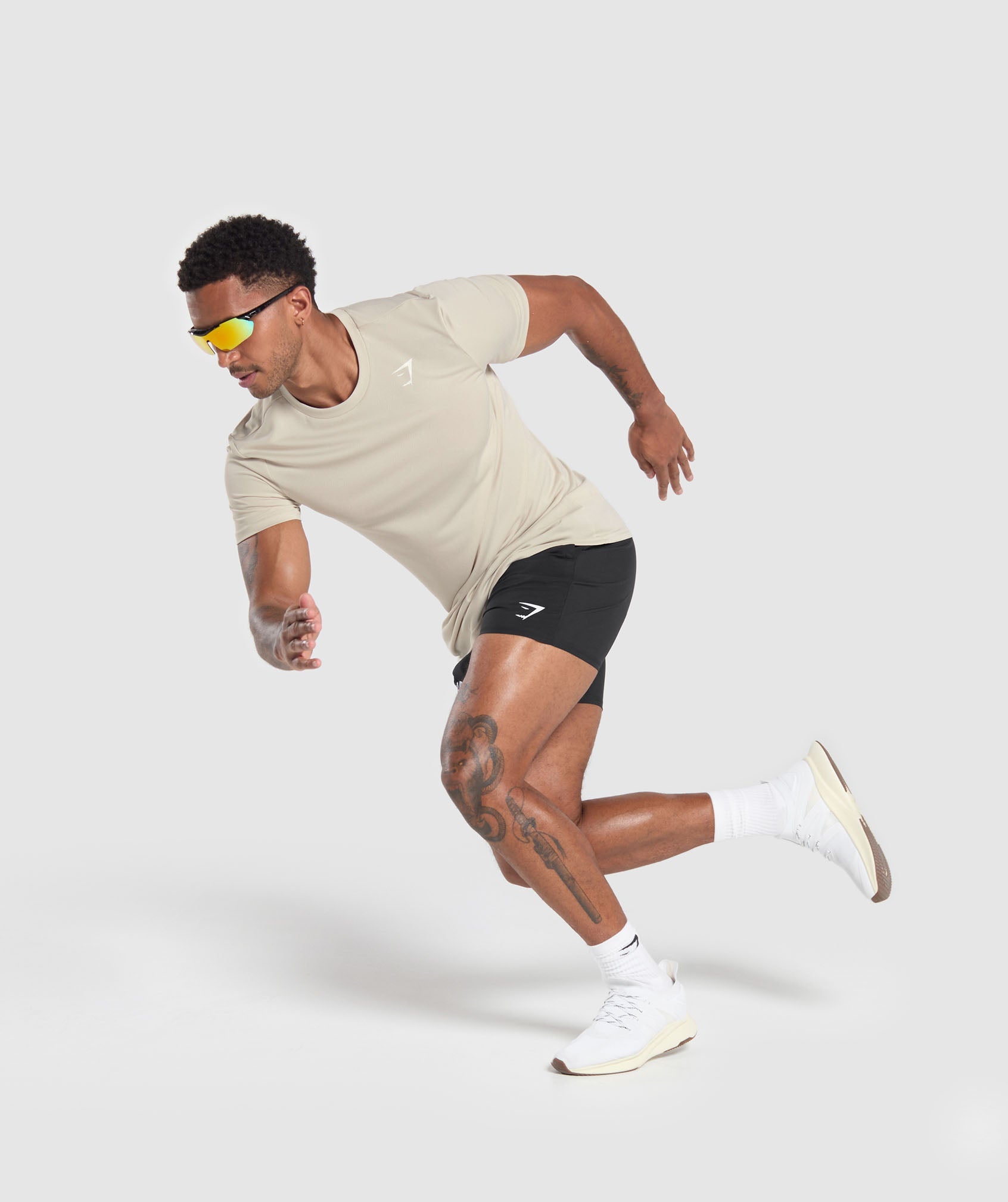 Running Dept. T Shirt - Pebble Grey