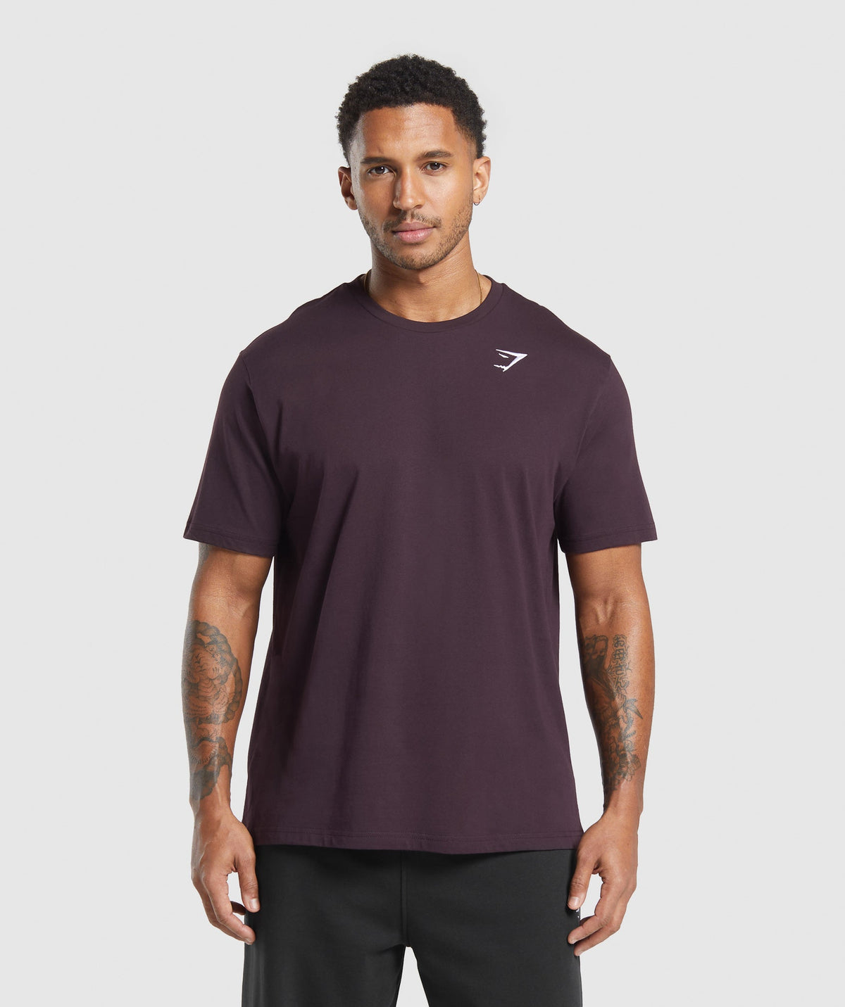 Crest T-Shirt - Plum Brown