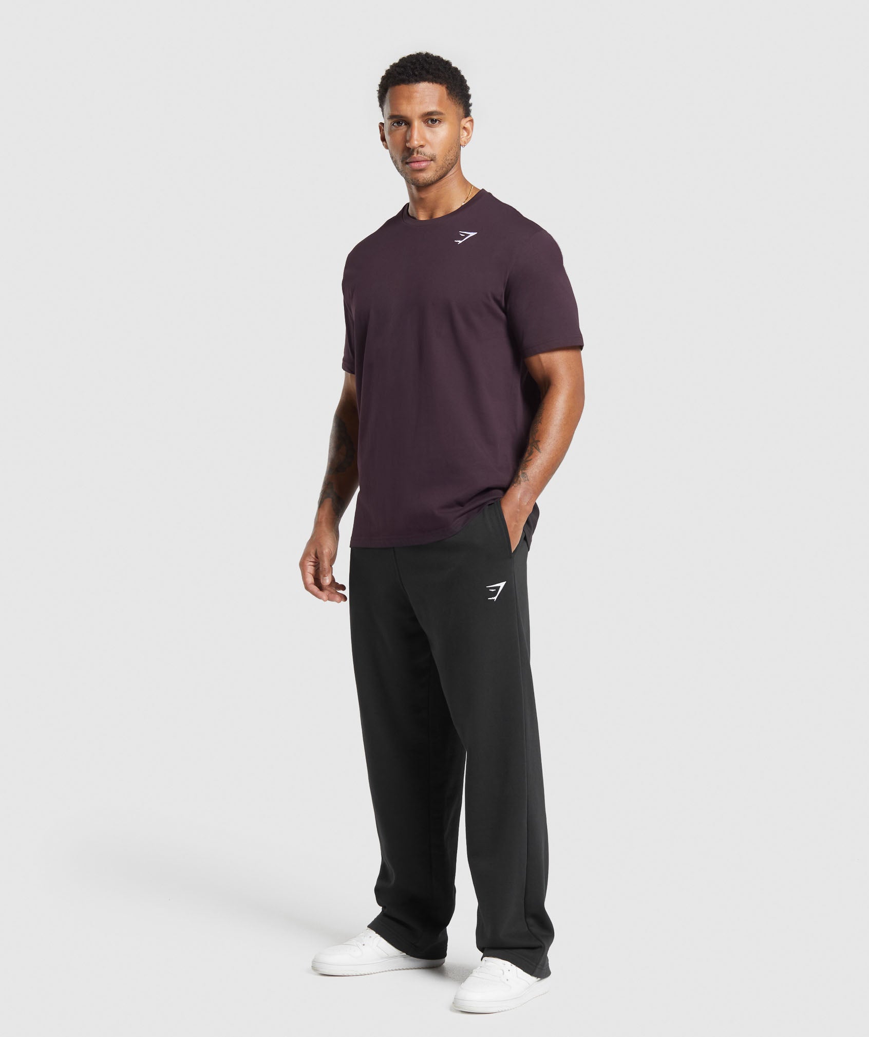 Crest T-Shirt - Plum Brown