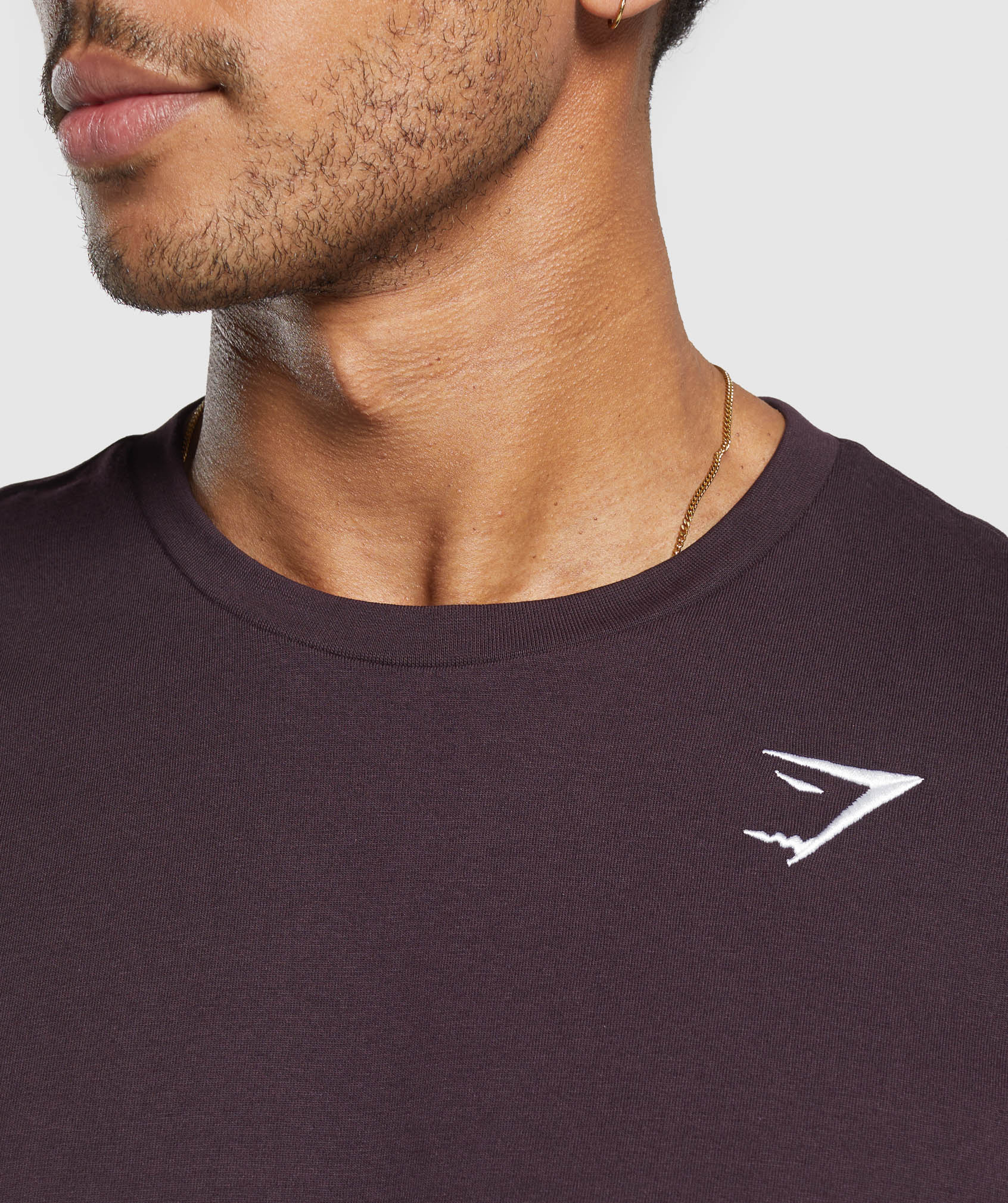 Crest T-Shirt - Plum Brown