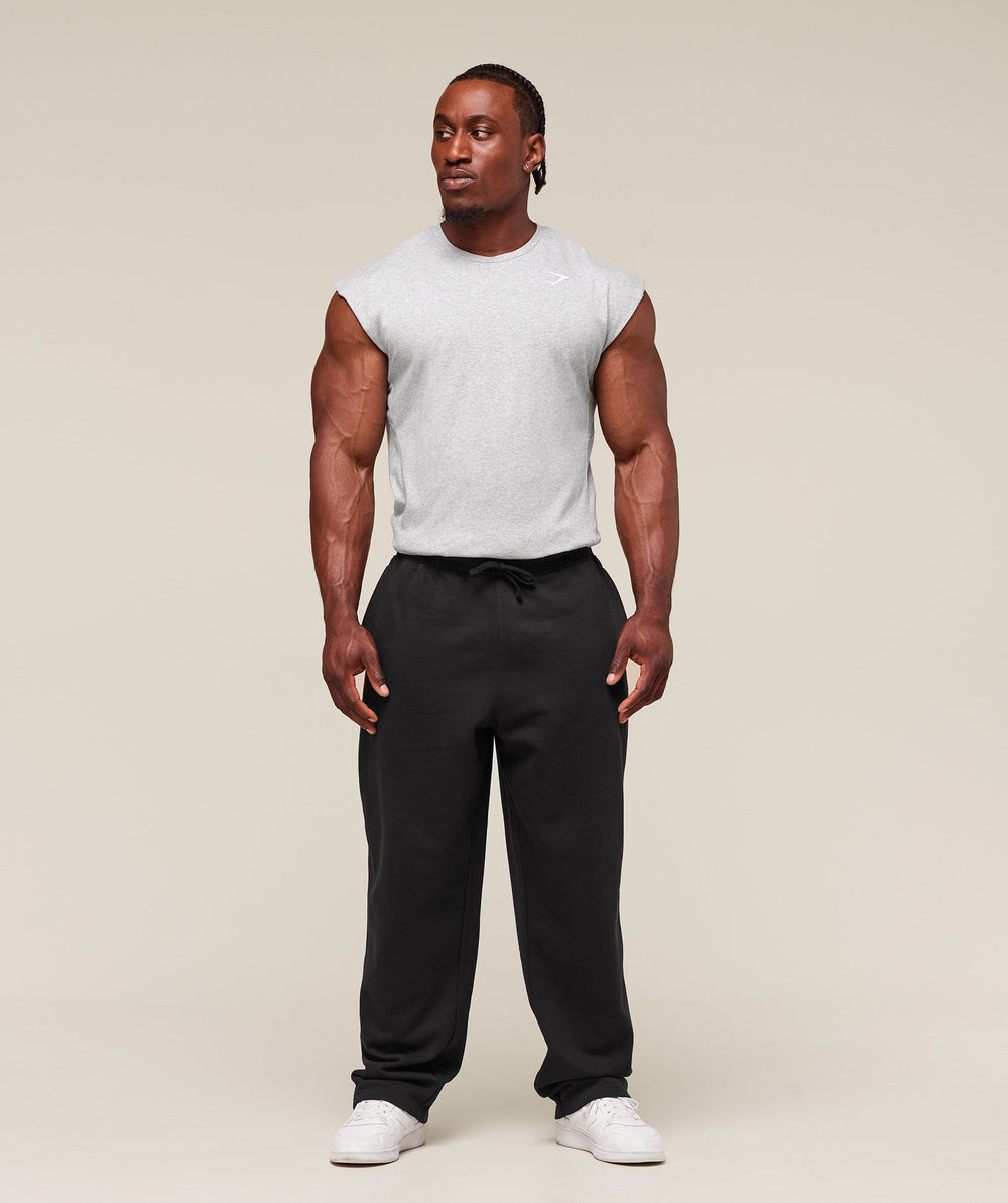 React Cut Off Tank - Light Grey Core Marl