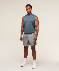 Oversized Performance Tank - Titanium Blue