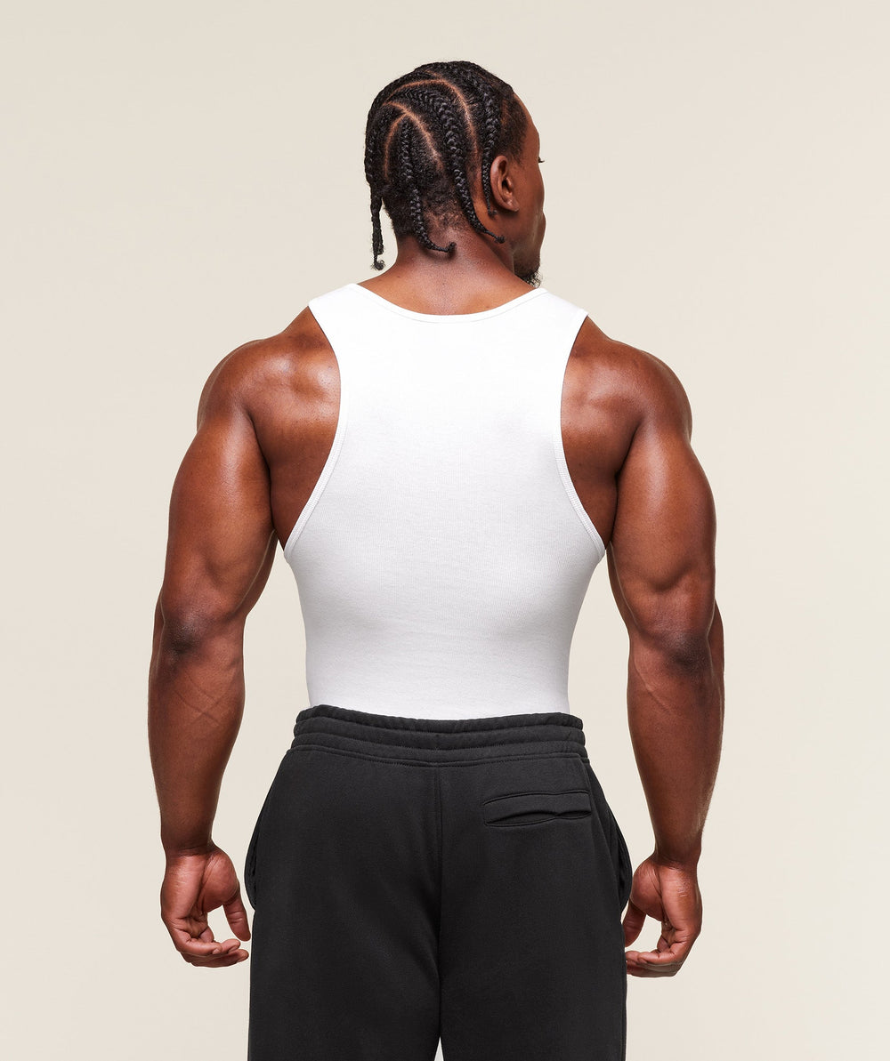 Legacy Ribbed Tank - White