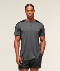 Arrival Block T-Shirt - Dark Grey