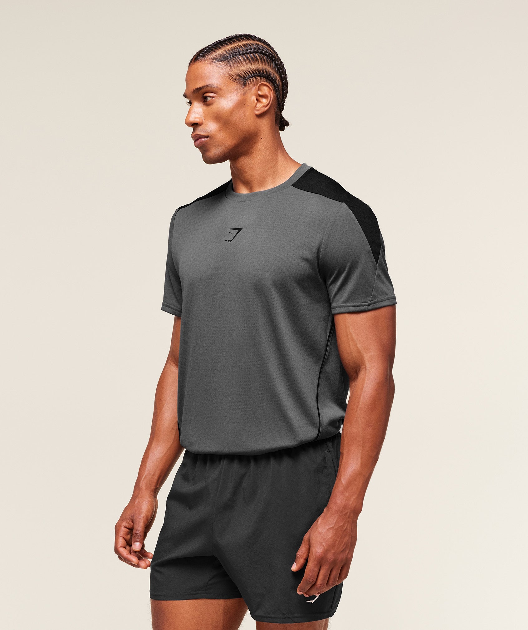 Arrival Block T-Shirt - Dark Grey