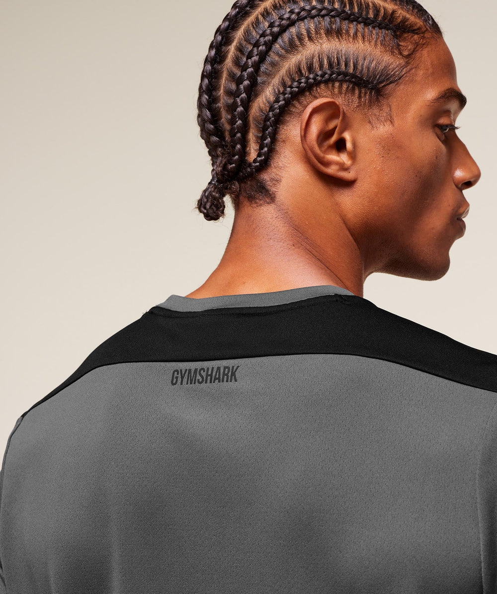 Arrival Block T-Shirt - Dark Grey
