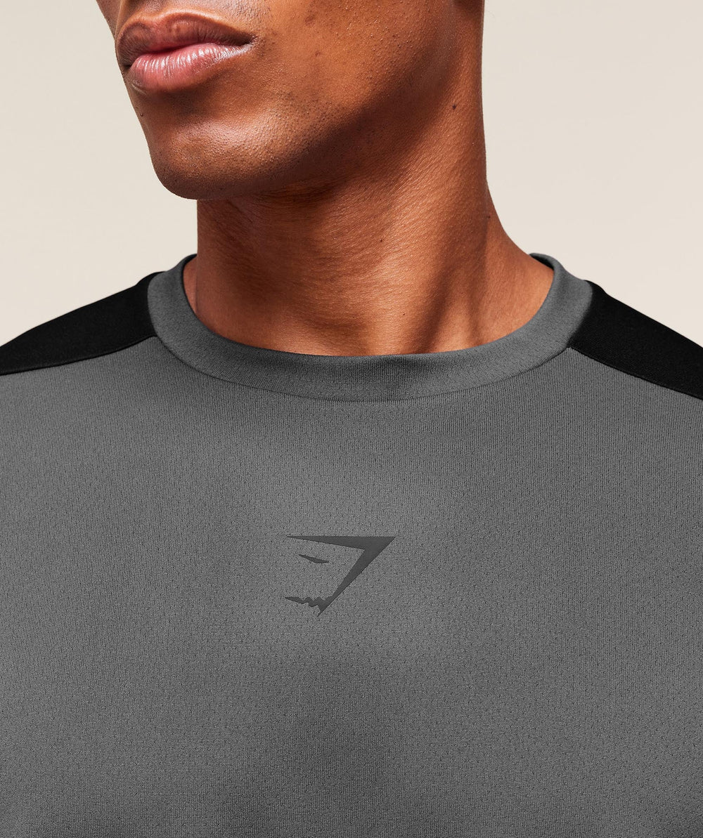 Arrival Block T-Shirt - Dark Grey
