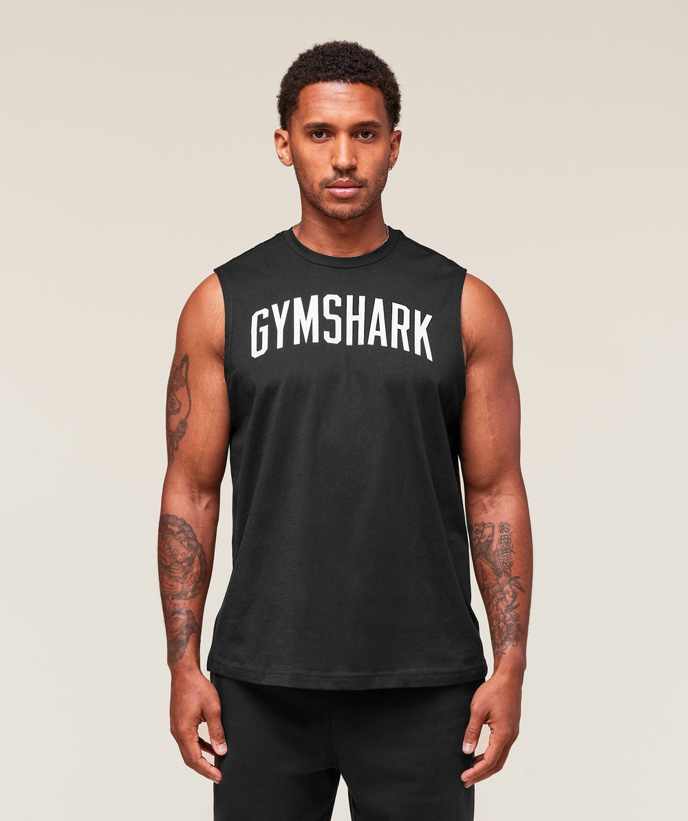 Worn Graphic Tank - Black