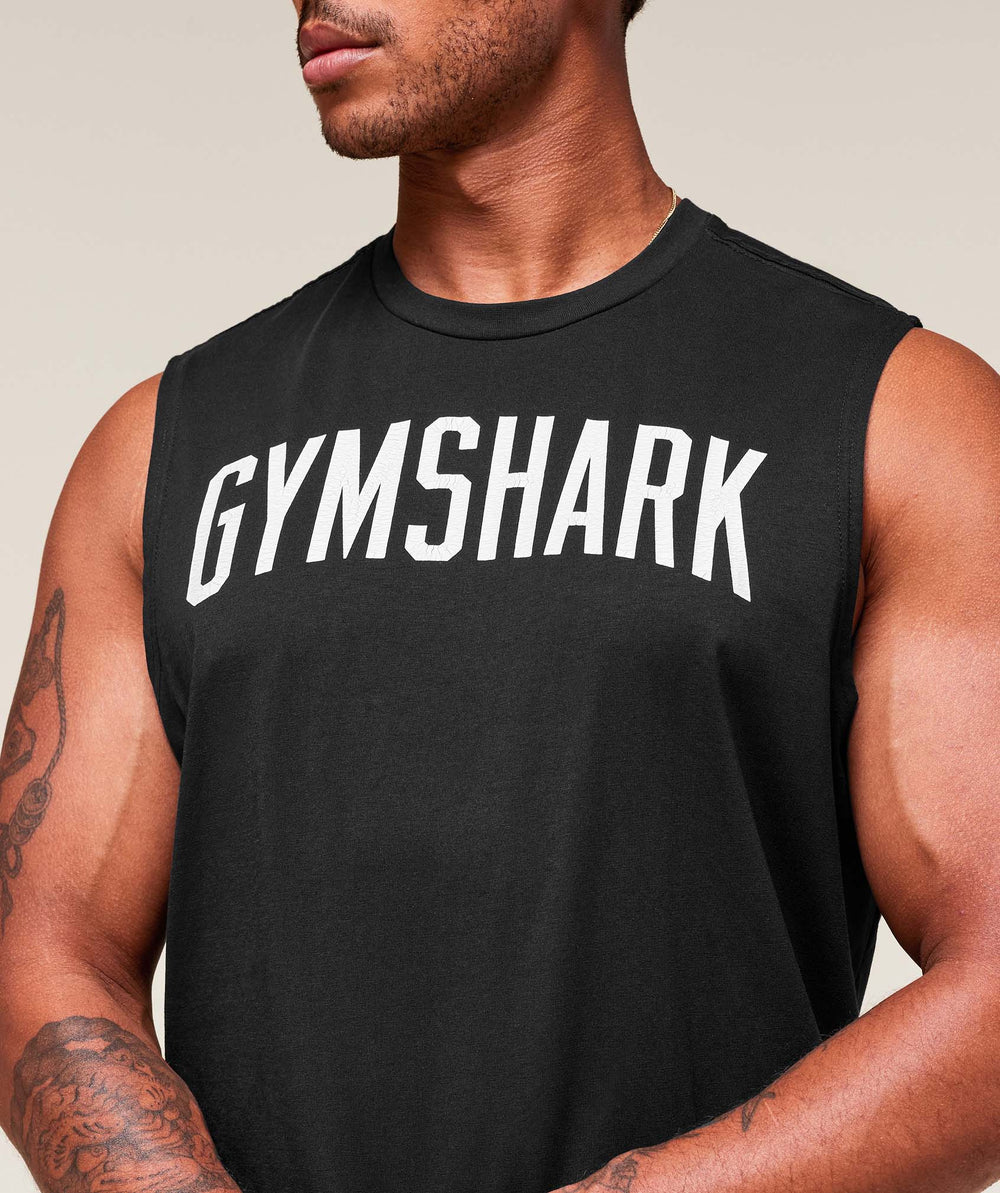 Worn Graphic Tank - Black