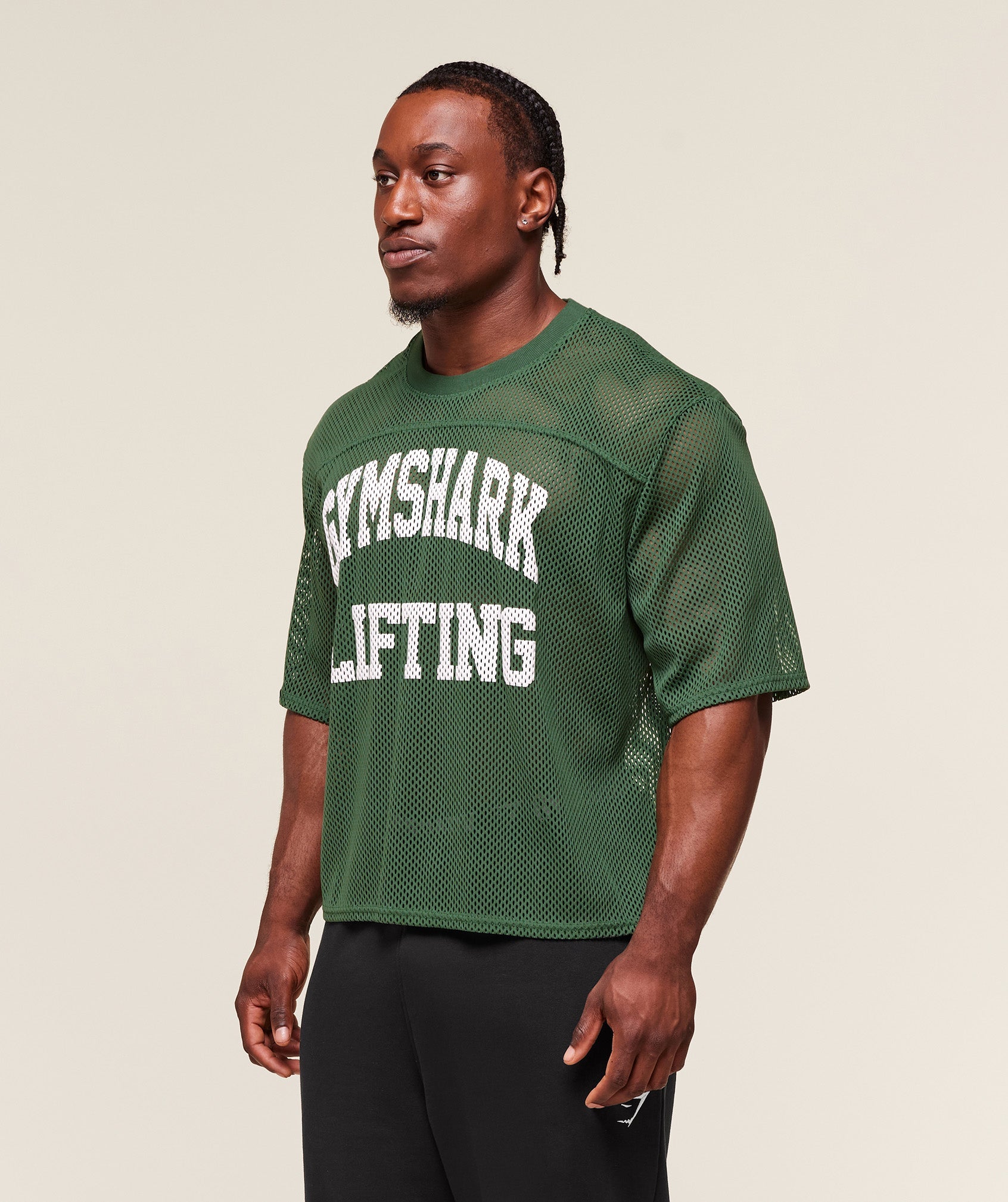 Mesh Oversized T-Shirt - Classic Green