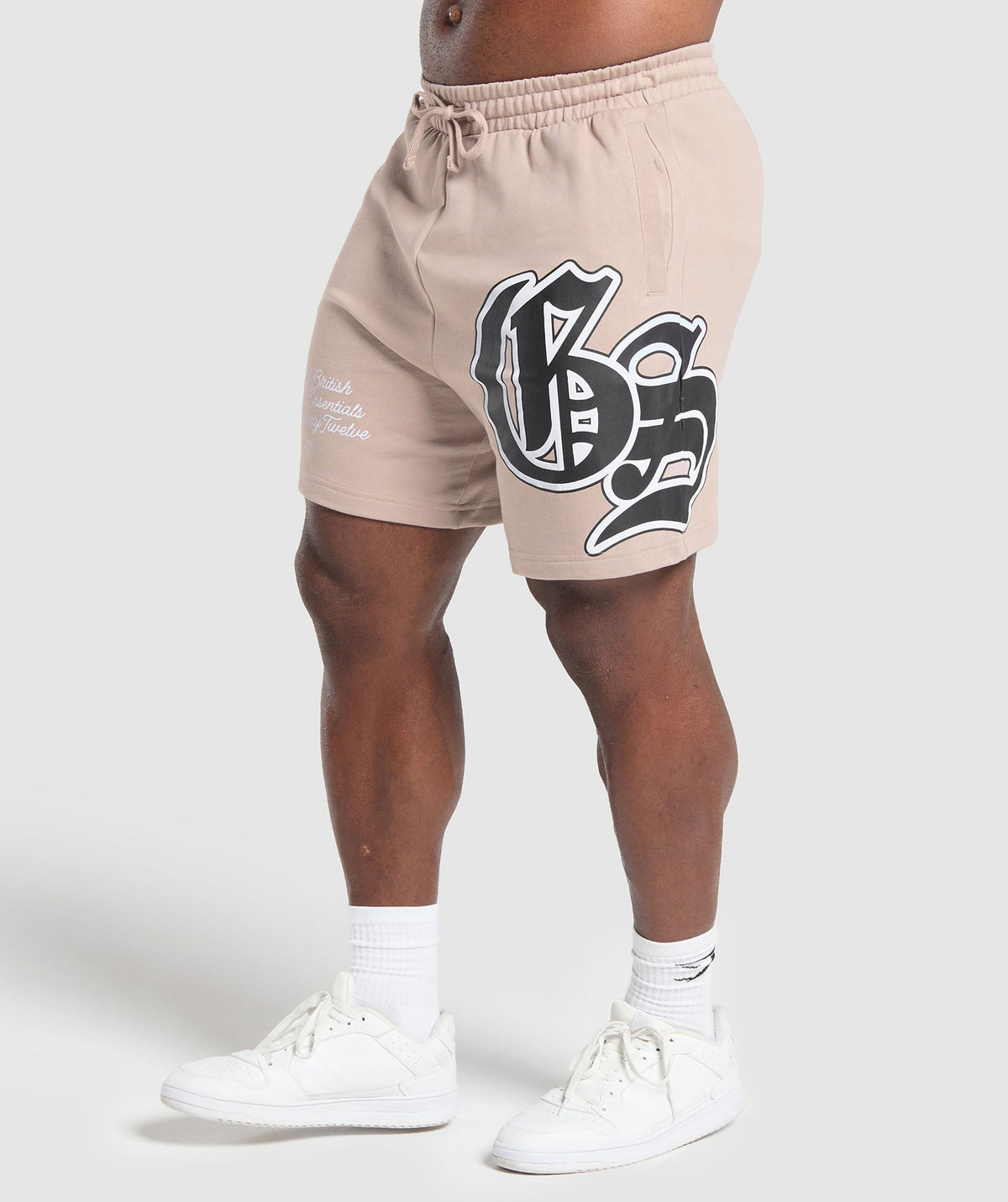 Varsity Graphic Shorts - Stone Pink