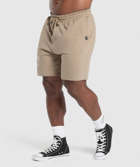 Trophy Graphic Shorts - Cement Brown