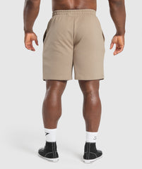 Trophy Graphic Shorts - Cement Brown