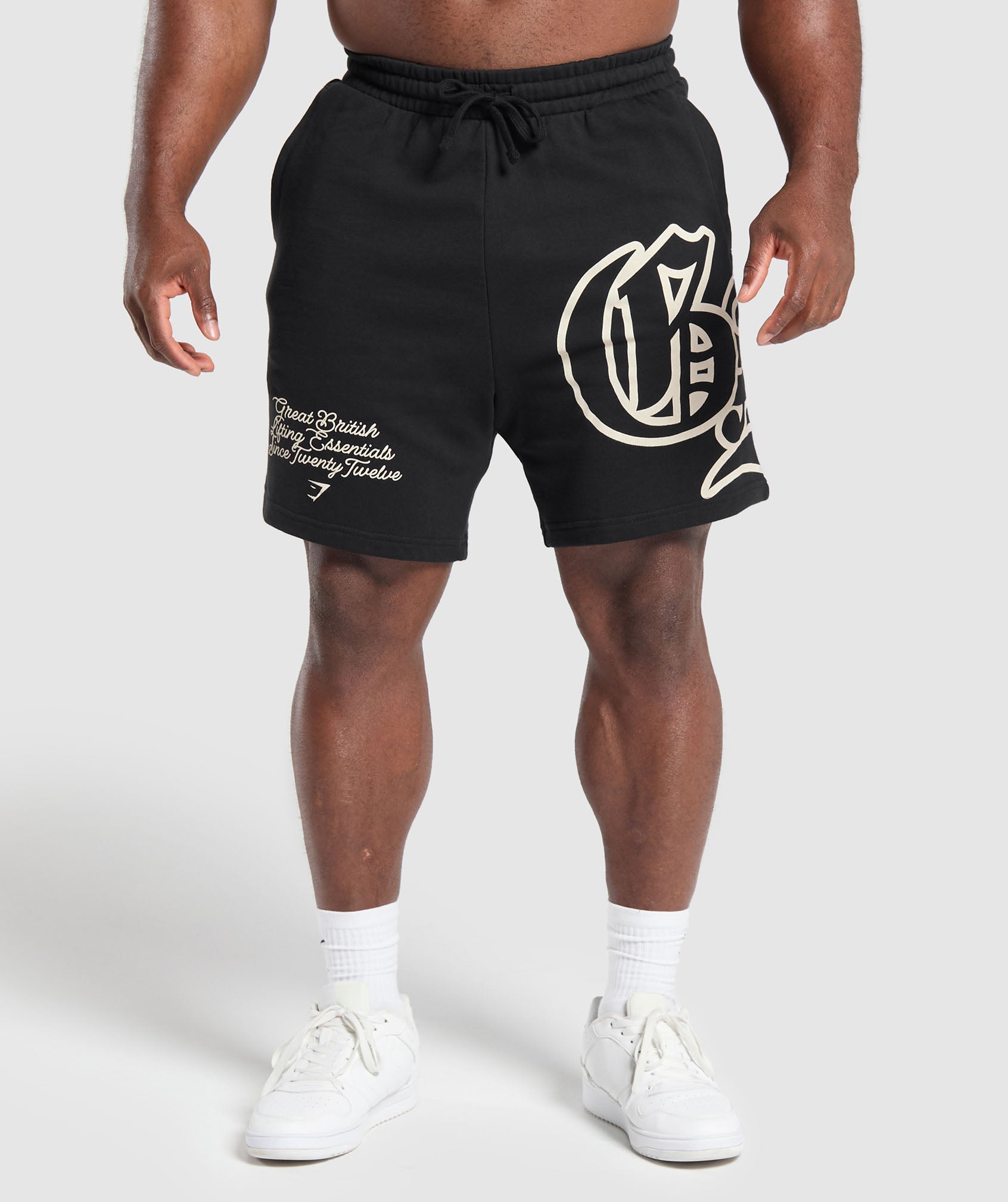 Varsity Graphic Shorts - Black
