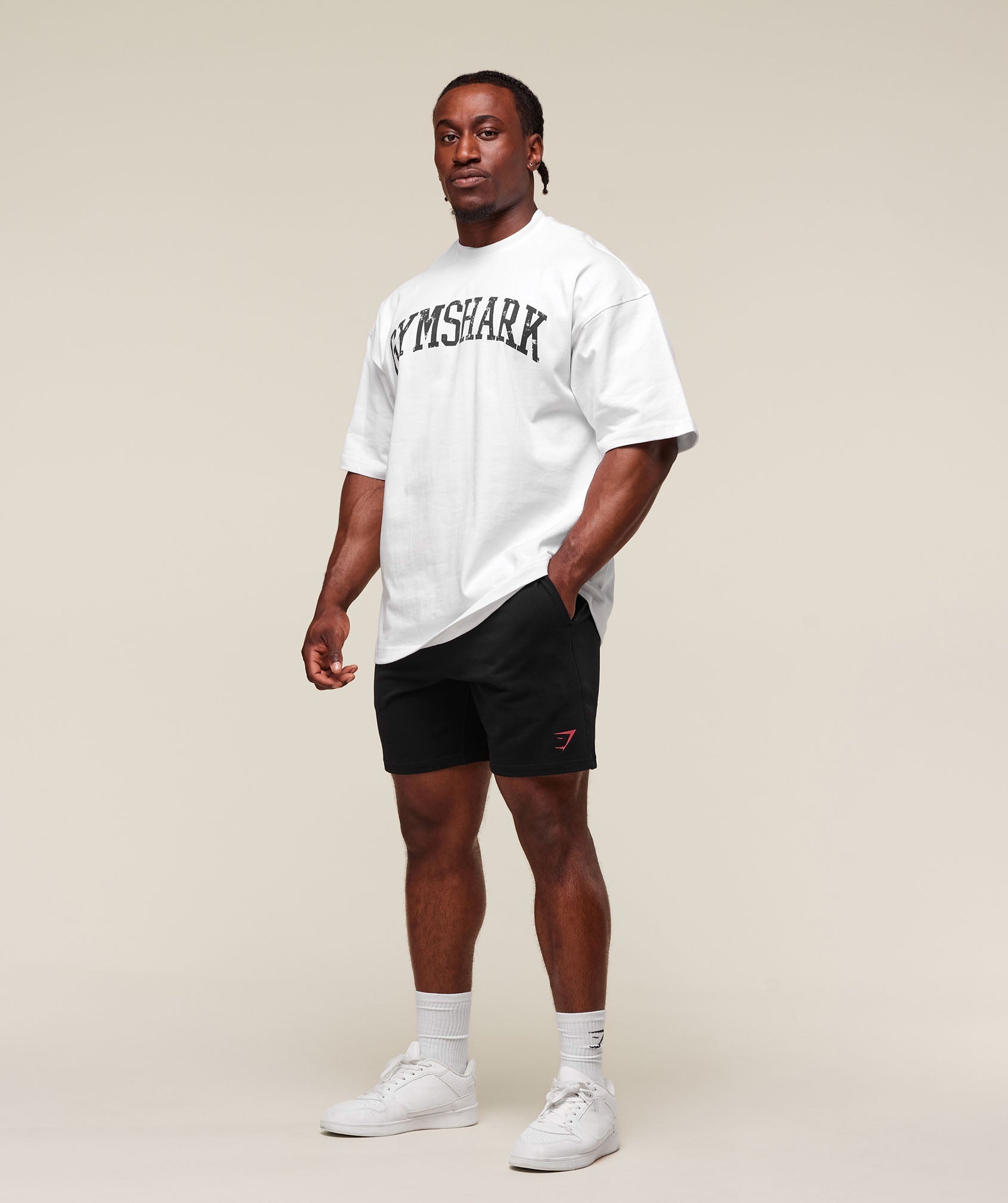 Prime 7" Shorts - Black/Vivid Red