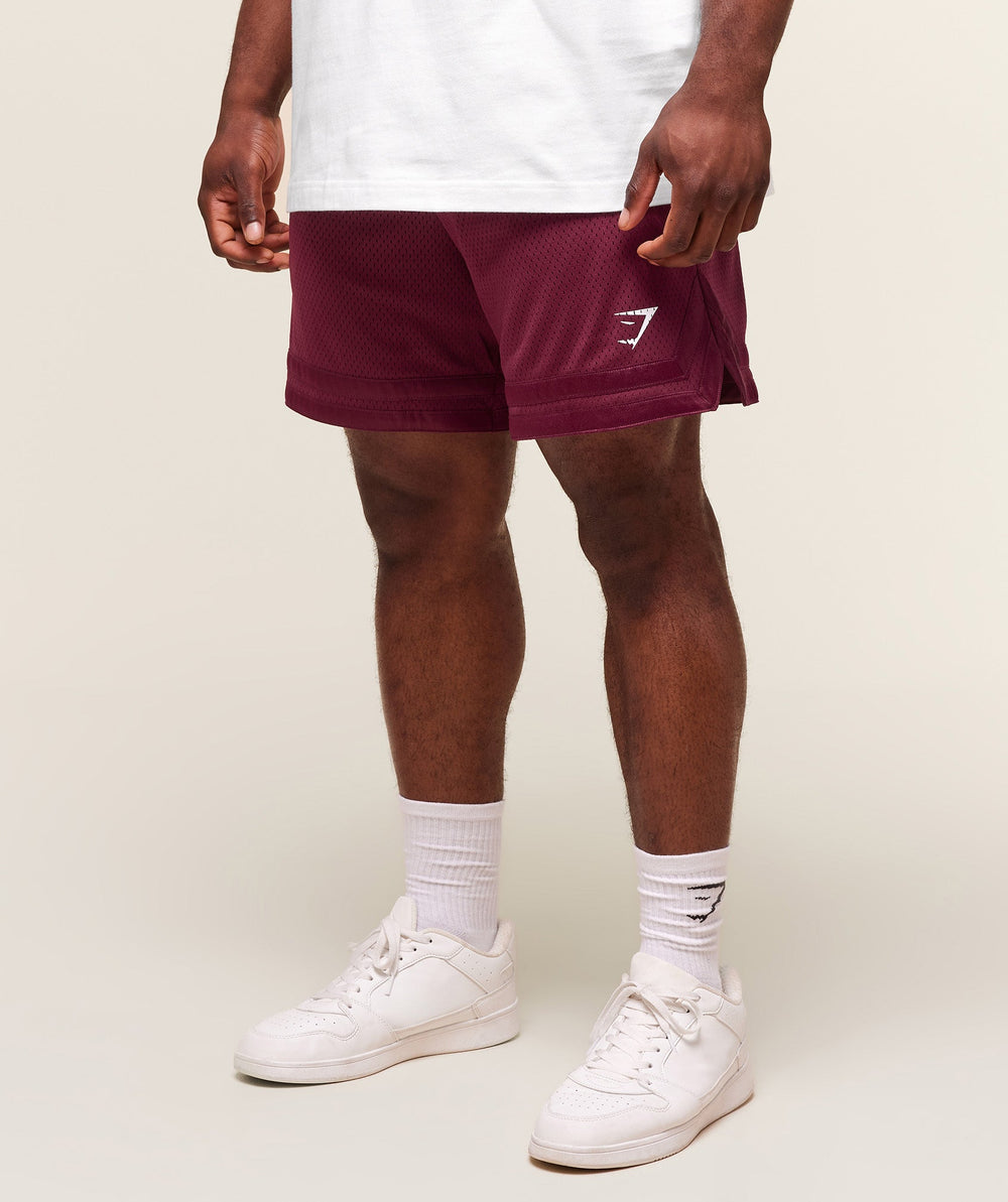 Varsity Mesh Shorts - Strong Pink