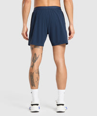 Hybrid 6" Shorts - Navy