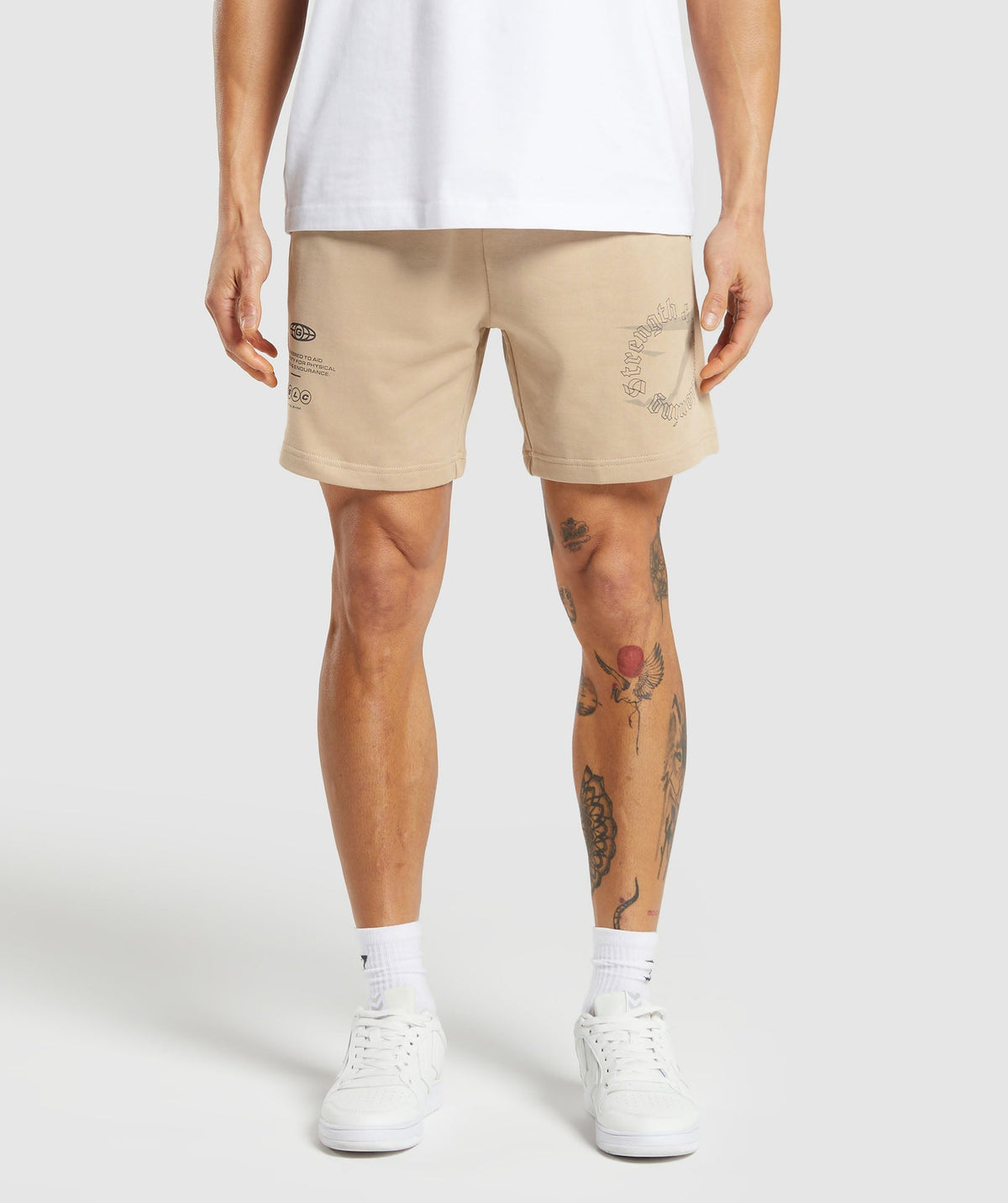 Strength and Conditioning 7" Shorts - Vanilla Beige