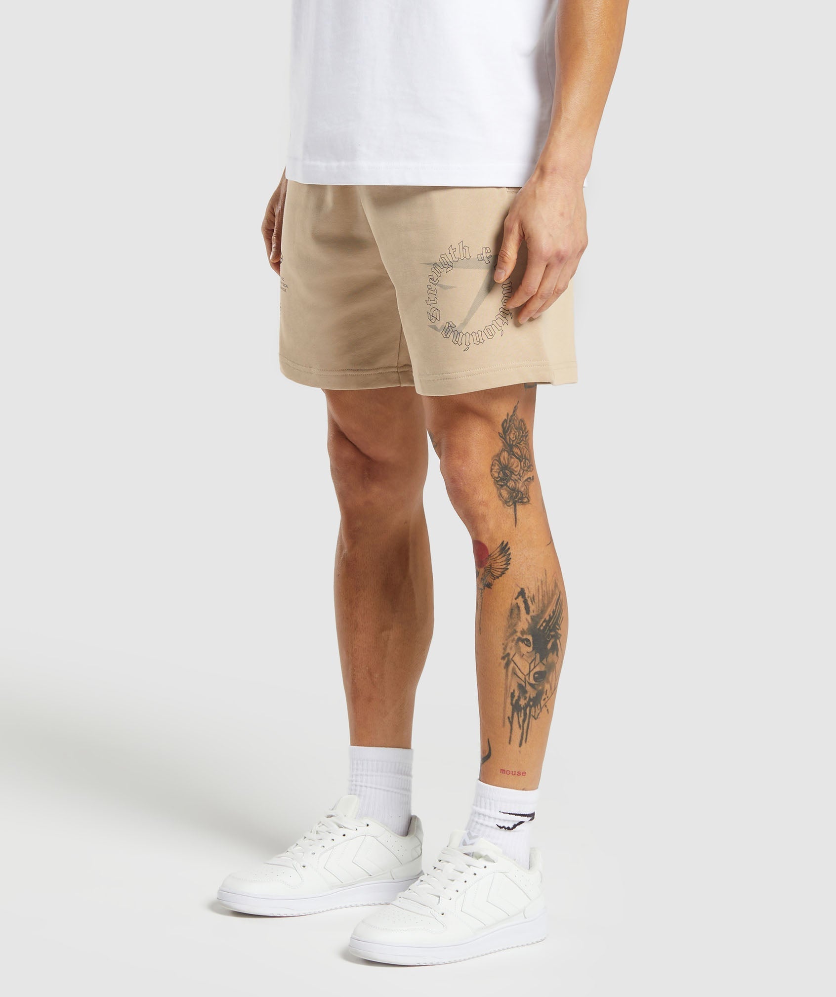Strength and Conditioning 7" Shorts - Vanilla Beige