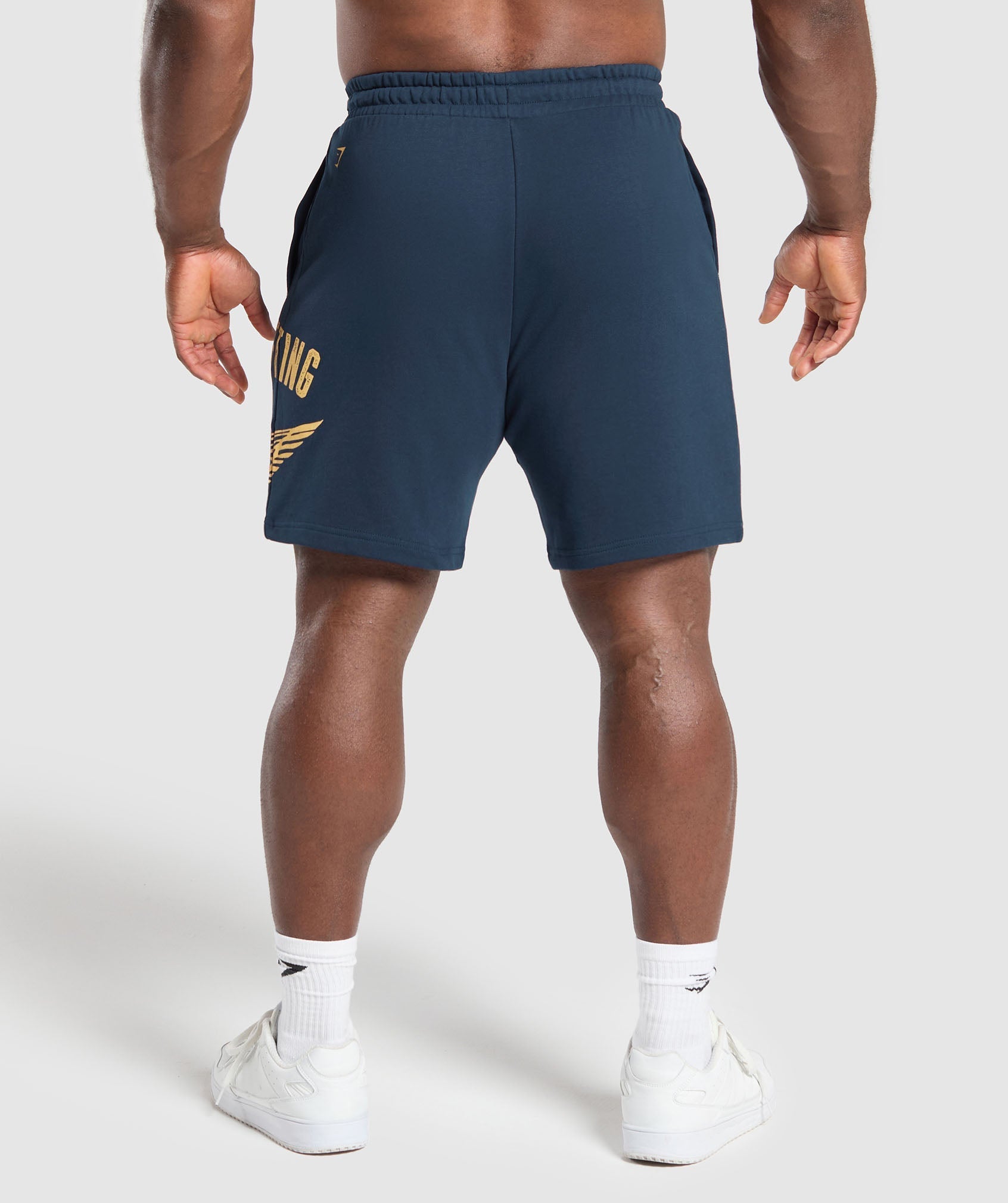 British Lifting Goods Graphic Shorts - Navy