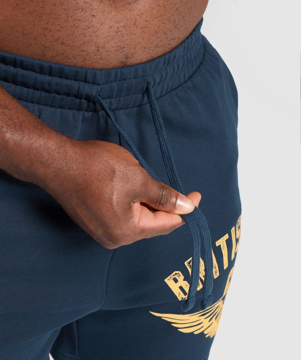 British Lifting Goods Graphic Shorts - Navy