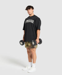 Printed Mesh 5" Shorts - Sand Beige