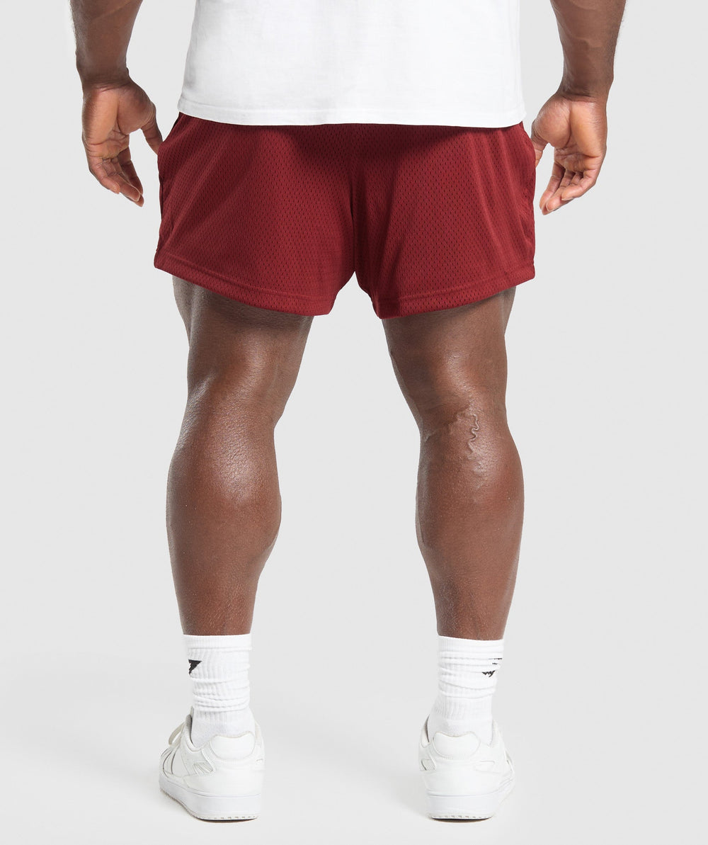 Lifting Mesh 5" Shorts - Sets Red