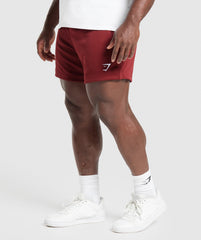 Lifting Mesh 5" Shorts - Sets Red
