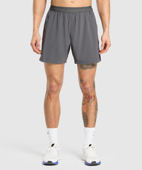 Hybrid 6" Shorts - Graphite Grey