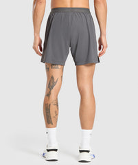 Hybrid 6" Shorts - Graphite Grey