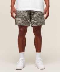Lifting Mesh 7" Shorts - Camo Brown