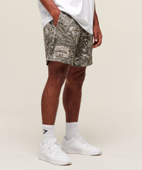 Lifting Mesh 7" Shorts - Camo Brown