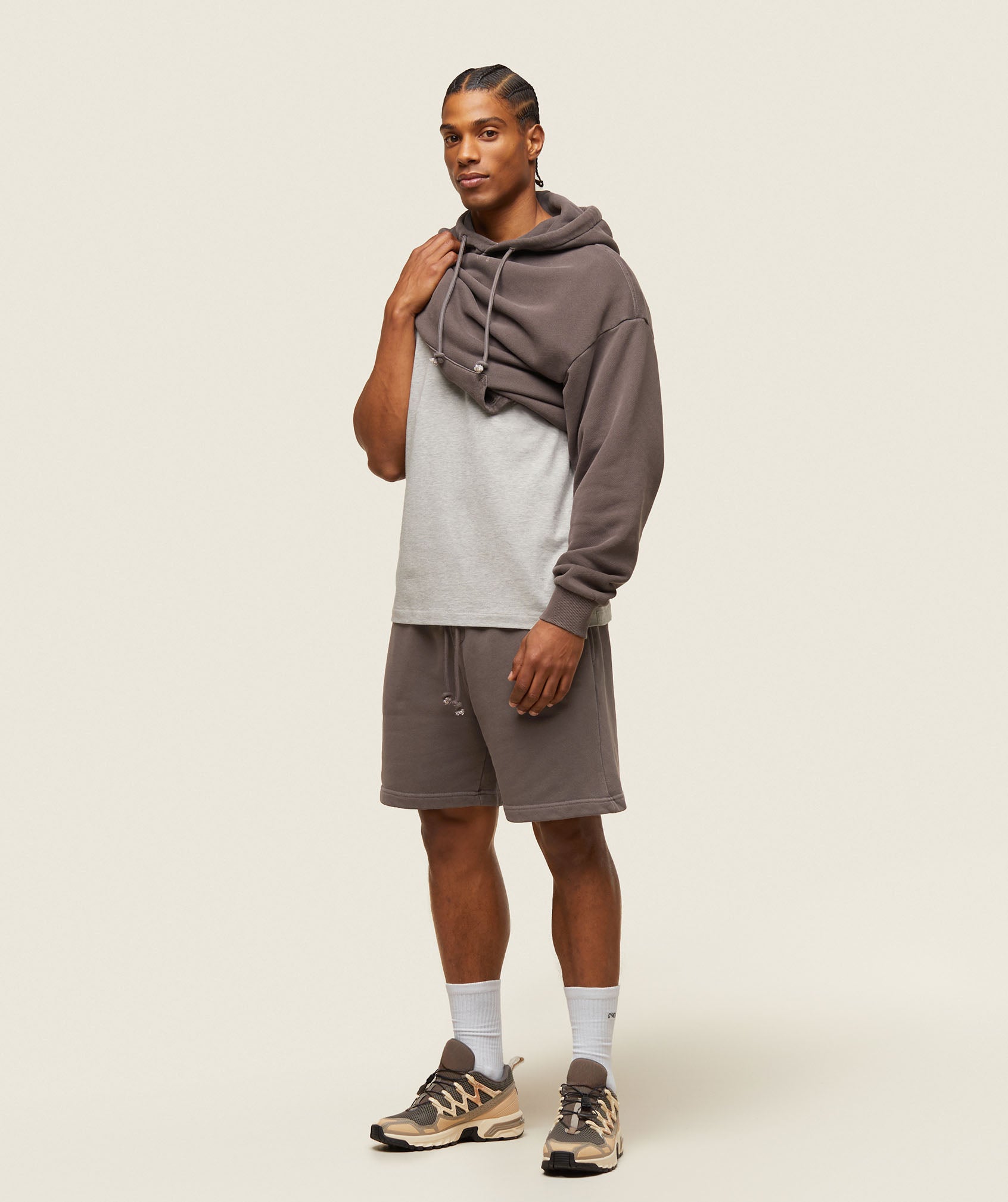 everywear Sweat Shorts - Archive Brown