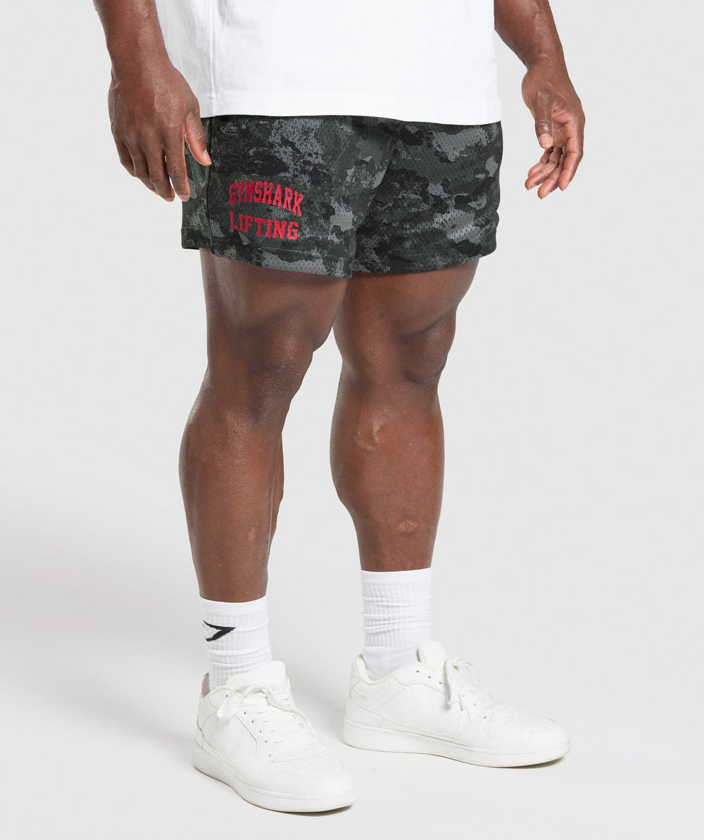 Lifting Mesh 5" Shorts - Graphite Grey