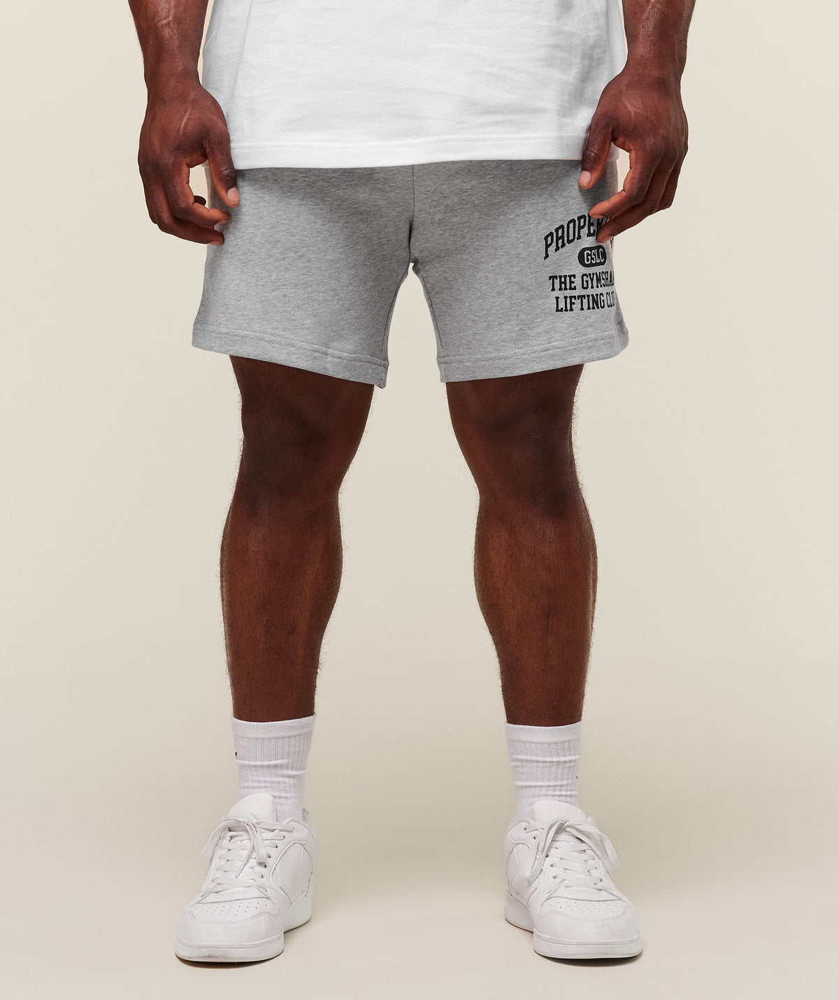 Property Of 7" Shorts - Light Grey Core Marl